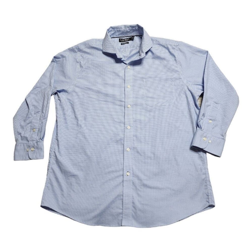 NWOT Ralph Lauren Black Label Button Down Slim Shirt Men's 17 1/2 32/33 Blue